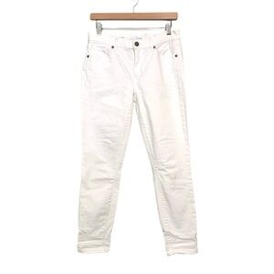 Ann Taylor Jeans Loft Women's White Modern Skinny Jeans Size 4 Mid Rise